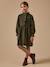 Robe fille en velours Kaki+Marine 4 - vertbaudet enfant 