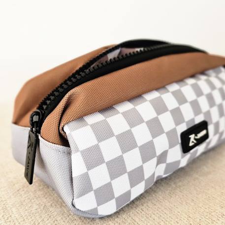 Trousse scolaire zoé sauvage Beige rosé, noir+Bleu gris, blanc+Marron, beige 6 - vertbaudet enfant 