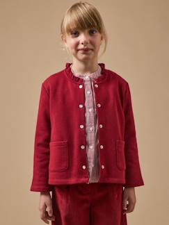 Gilet fille en molleton - coton biologique  - vertbaudet enfant