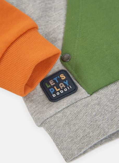 Sweat-shirt à capuche garçon game on Gris 4 - vertbaudet enfant 