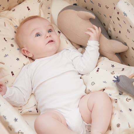 Ours en peluche en coton Gris 2 - vertbaudet enfant 