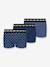 Lot 3 boxers bleu 1 - vertbaudet enfant 