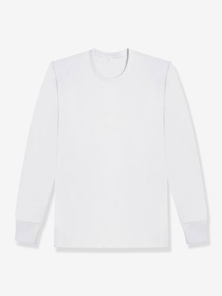 T-shirt thermal D257 blanc+gris 1 - vertbaudet enfant 