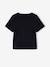 T-shirt manches courtes fille cropped noir 2 - vertbaudet enfant 
