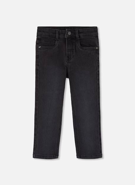 Pantalon garçon en denim élastique Noir 1 - vertbaudet enfant 