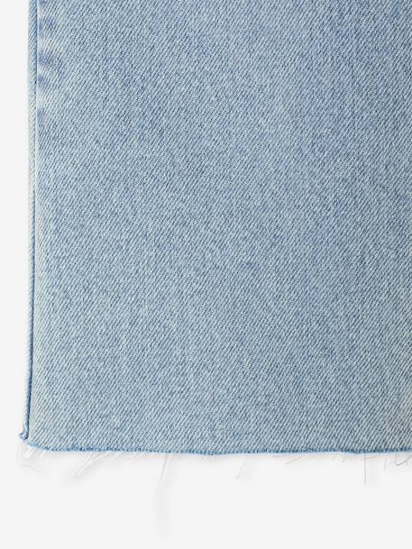 Jean droit fille bleu clair+bleu moyen 4 - vertbaudet enfant 