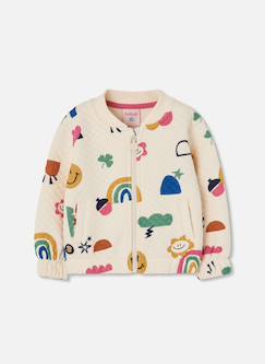 Veste maille fille imprimé  - vertbaudet enfant