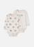 Lot 2 bodies bébé imprimé hiboux Blanc 1 - vertbaudet enfant 
