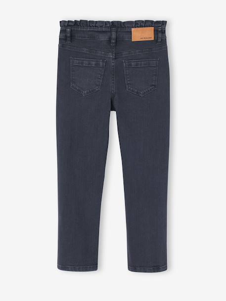Pantalon slim fille morphologie large encre+mauve 2 - vertbaudet enfant 