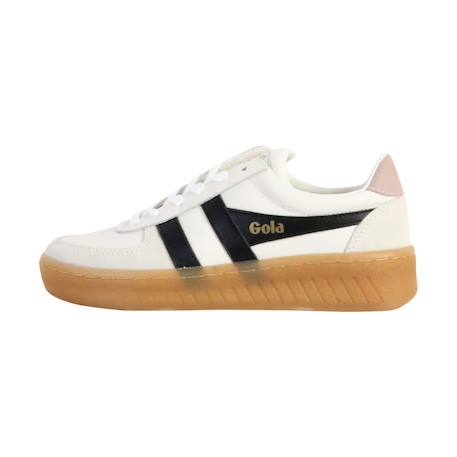 Baskets basses à lacets Blanc noir chalk rose gum 2 - vertbaudet enfant 