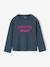 T-shirt manches longues fille encre+rose pâle+vert 1 - vertbaudet enfant 