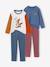 Lot de 2 pyjamas garçon bleu jean 1 - vertbaudet enfant 