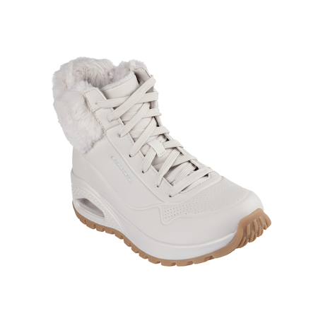 Baskets montantes à lacets Blanc cassé+Noir 5 - vertbaudet enfant 