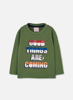 Garçon-T-shirt, polo, sous-pull-T-shirt-T-shirt maille garçon imprimé lettres
