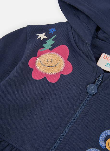 Veste fille imprimé fleurs Bleu 3 - vertbaudet enfant 