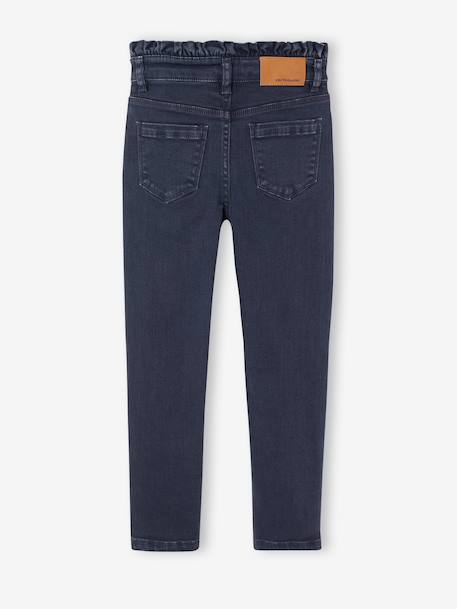 Pantalon slim fille morphologie fin encre+mauve 2 - vertbaudet enfant 