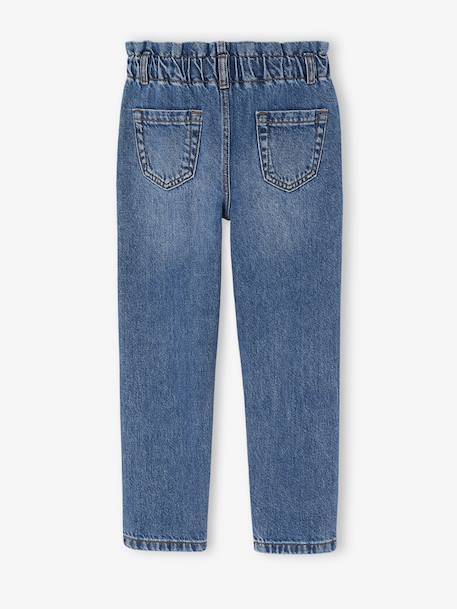 Pantalon paperbag fille bleu foncé+bleu moyen 6 - vertbaudet enfant 