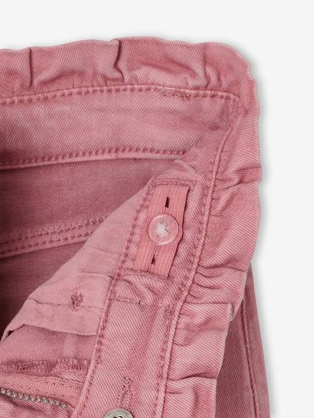 Pantalon slim fille morphologie large encre+mauve 6 - vertbaudet enfant 