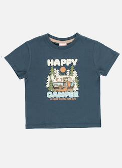Garçon-T-shirt, polo, sous-pull-T-shirt-T-shirt en maille garçon imprimé camper