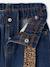 Jean large paperbag fille bleu foncé+bleu moyen 4 - vertbaudet enfant 