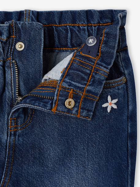 Pantalon paperbag fille bleu foncé+bleu moyen 3 - vertbaudet enfant 