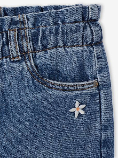 Pantalon paperbag fille bleu foncé+bleu moyen 8 - vertbaudet enfant 