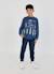 Pantalon garçon molleton denim Bleu 1 - vertbaudet enfant 