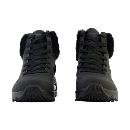 Baskets montantes à lacets Blanc cassé+Noir 10 - vertbaudet enfant 