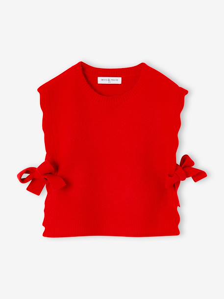 Fille-Pull, gilet, sweat-Pull-Pull sans manches fille