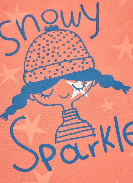 T-shirt fille en maille imprimé étoiles Rouge 4 - vertbaudet enfant 