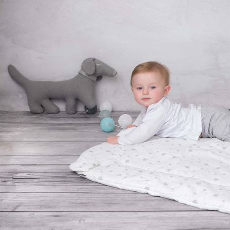 Peluche en coton bio doudou chien teckel Gris 6 - vertbaudet enfant 