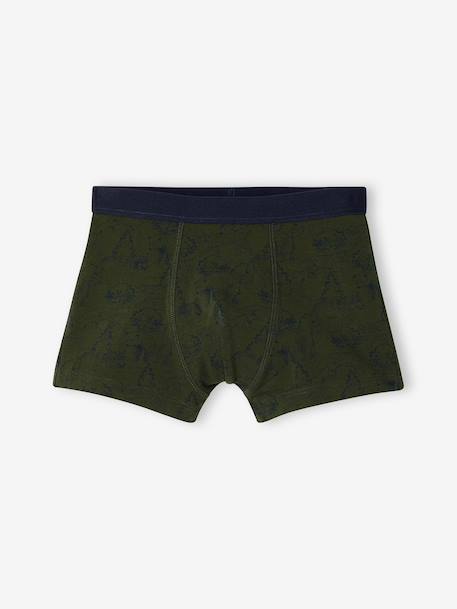 Lot de 5 boxers garçon kaki 3 - vertbaudet enfant 