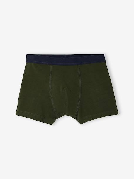 Lot de 5 boxers garçon kaki 4 - vertbaudet enfant 