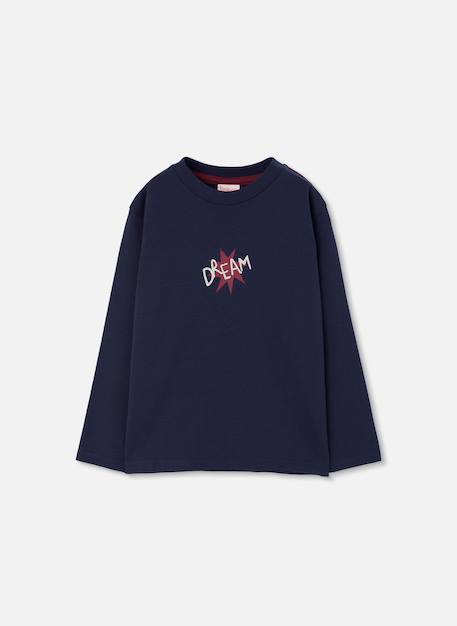T-shirt en maille garçon imprimé dream Bleu 1 - vertbaudet enfant 