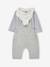 Ensemble 3 pièces bébé personnalisable gris chiné 12 - vertbaudet enfant 
