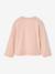 T-shirt manches longues fille rose poudré 2 - vertbaudet enfant 