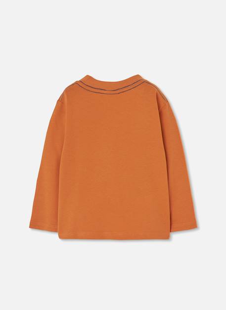 T-shirt en maille garçon imprimé game on Marron 2 - vertbaudet enfant 