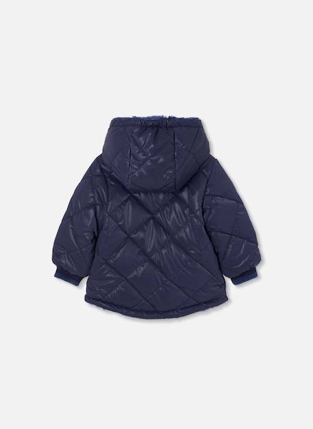 Parka fille tissu technique matelassée Bleu 4 - vertbaudet enfant 