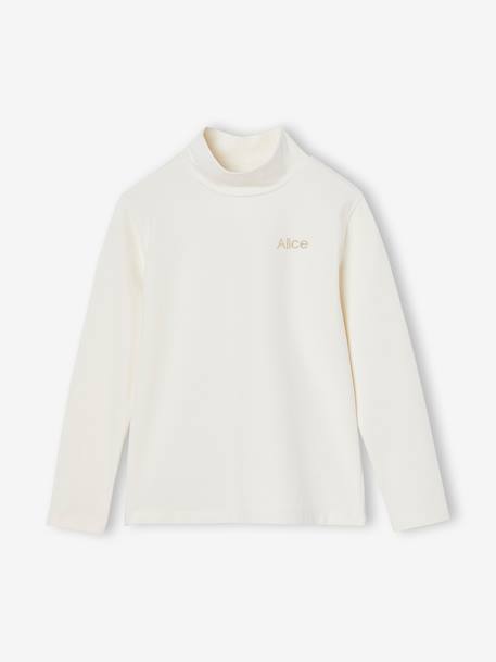 Lot de 3 tee-shirts BASICS à col montant fille bois de rose 5 - vertbaudet enfant 
