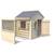 Cabane en bois enfant avec pergola alpaga Beige 3 - vertbaudet enfant 
