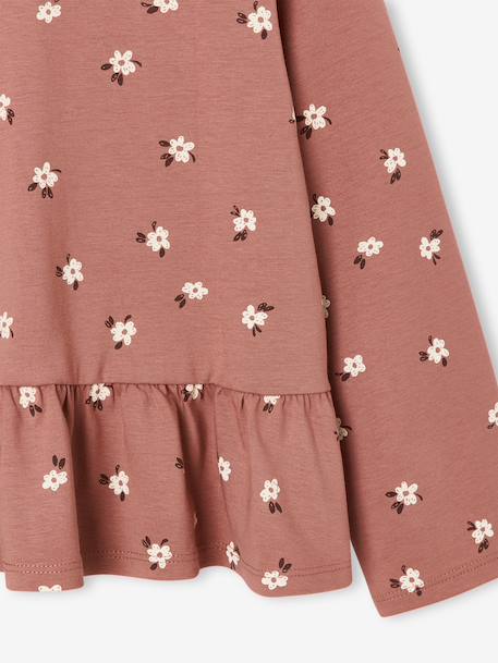 Blouse manches longues fille bois de rose+taupe 3 - vertbaudet enfant 