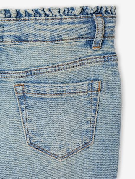 Jean slim fille morphologie large bleu clair+bleu moyen 4 - vertbaudet enfant 
