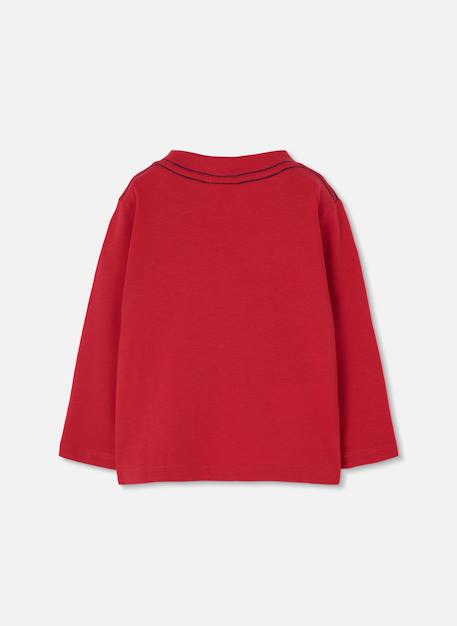 T-shirt en maille garçon imprimé keep cool Grenat 2 - vertbaudet enfant 