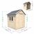 Cabane en bois avec fenêtre et boîte aux lettres garance Beige 4 - vertbaudet enfant 