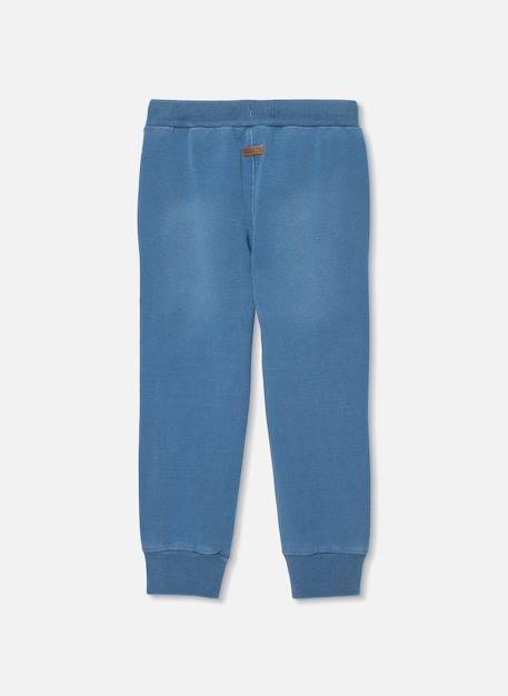 Pantalon garçon en molleton denim Bleu 2 - vertbaudet enfant 