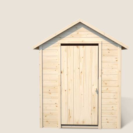 Cabane en bois avec fenêtre et boîte aux lettres garance Beige 5 - vertbaudet enfant 