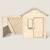 Cabane en bois enfant avec pergola alpaga Beige 5 - vertbaudet enfant 