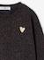 Sweat fille léopard coeur printé capsule famille beige+gris foncé 12 - vertbaudet enfant 