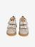 Basket bébé fille cuir à scratchs beige imprimé+jaune d'or 11 - vertbaudet enfant 
