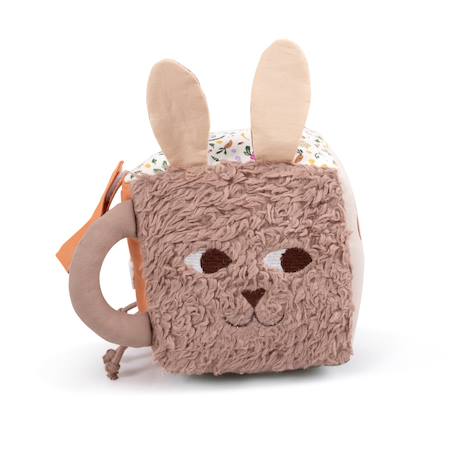Cube d'activités en coton Beige 1 - vertbaudet enfant 
